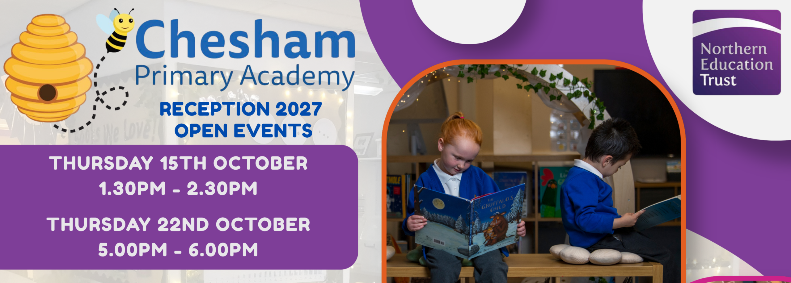 Chesham Primary Academy Reception 2027 Open Events